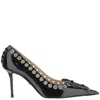 Mach&mach Mach & Mach Corset-style Crystal-embellished Pumps In Gray