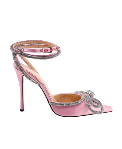 Mach&mach Crystal-bow Pointed-toe Pumps In Pink