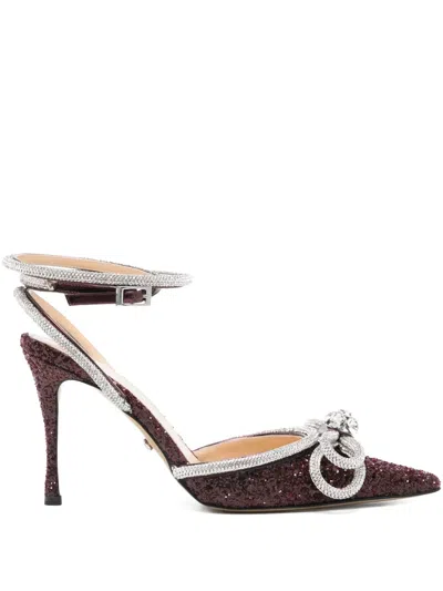 Mach&mach Crystal-embellished Bow Pumps In Red