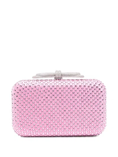 Mach&mach Crystal-embellished Clutch Bag In Pink