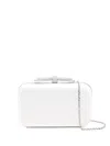 Mach&mach Crystal-embellished Clutch Bag In White