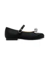 Mach&mach Crystal-embellished Satin Ballet Flats