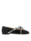 Mach&mach Crystal Studs Ballet Flats