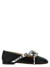 Mach&mach 'crystal Studs' Ballet Flats In Black
