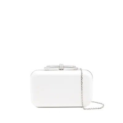 Mach&mach Crystal-embellished Clutch Bag In White