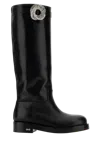 Mach&mach Crystal-embellished Leather Boot In Black