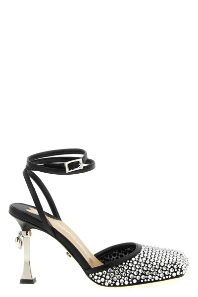 Mach&mach Décolleté 'puffy Heart Ring' In Black