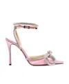 Mach&mach Decorate Pointed High Heels In Pink