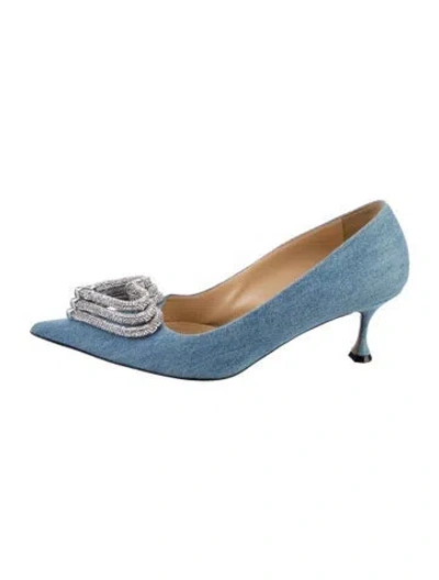 Pre-owned Mach&mach Denim Pumps In Blue