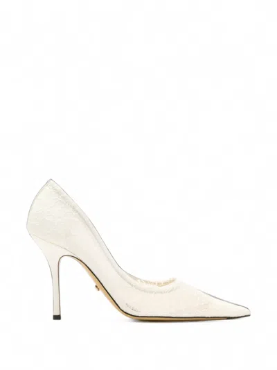 Mach&mach Devon Chantilly Lace Pumps In Multi