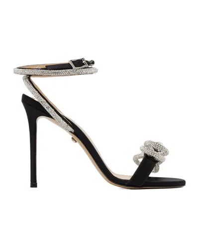 MACH&MACH MACH  MACH DOUBLE BOW EMBELLISHED SANDALS
