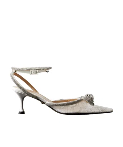 Mach&mach Double Bow 65mm Pumps In White