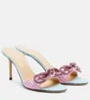 Mach&mach Double Bow 85 Gingham Mules In Pink