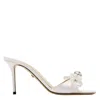 Mach&mach Double Bow 85 Mules In White