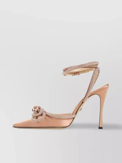 Mach&mach Double Bow Crystal Embellished Pumps