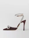 Mach&mach Double Bow Crystal Stiletto Pumps