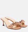 Mach&mach Double Bow Embellished Satin 65 Mules