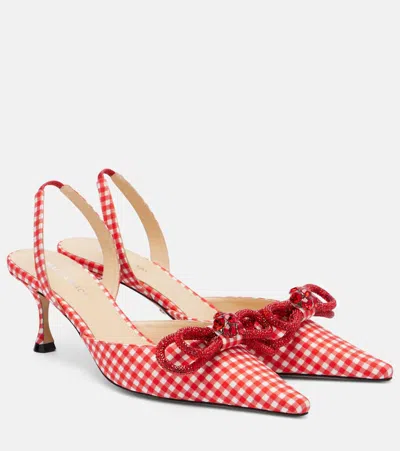 Mach&mach Red Slingback Heels