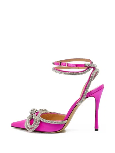 Pre-owned Mach&mach Double Bow Heeled Pumps In Pink