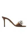 Mach&mach Double Bow High-heeled Sandals In Multicolor