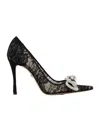 Mach&mach Double Bow High Heels In Black