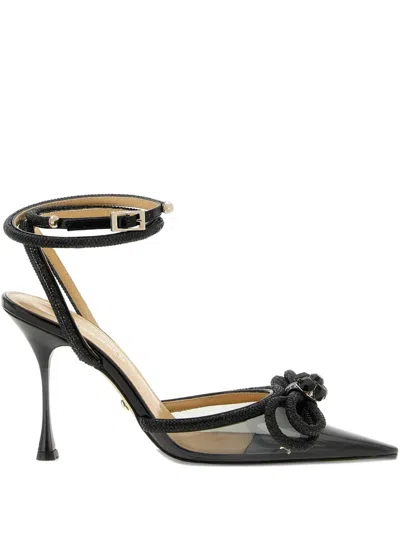 MACH&MACH DOUBLE BOW JEWEL-EMBELLISHED PUMPS