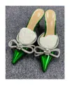 Mach&mach Double Bow Muller Heels In Multicolor