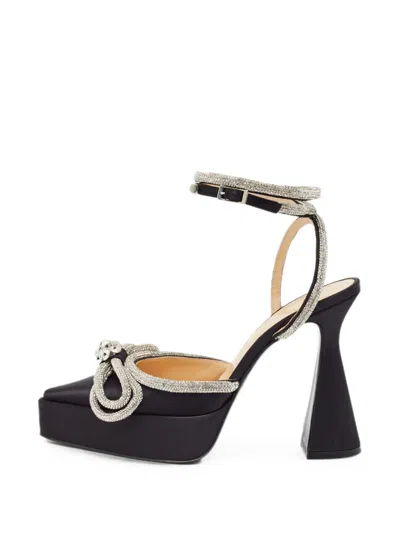 Pre-owned Mach&mach Double Bow Platform Pumps In Black