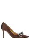 Mach&mach Double Bow Pumps Brown In Brown