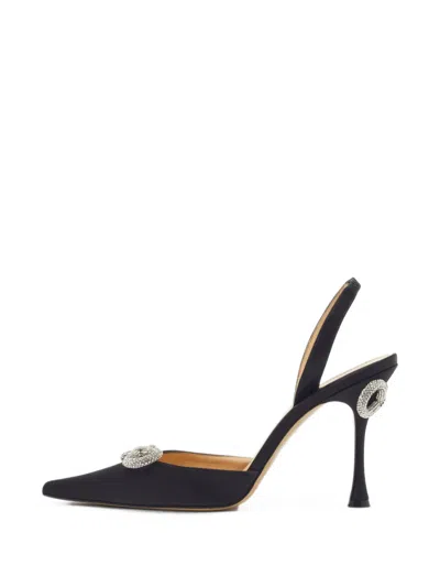 Pre-owned Mach&mach Double Bow Pumps In Black