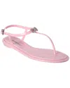 Mach&mach Pink Solid Collection Sandals In Pink