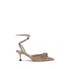 Mach&mach Double Bow Silk Pumps