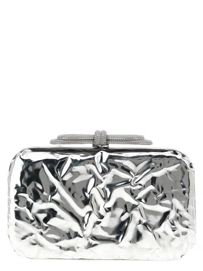 MACH&MACH DOUBLE BOW WRAPPED MIRROR' CLUTCH
