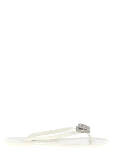Mach&mach Mach & Mach Pvc Women's Slides In White