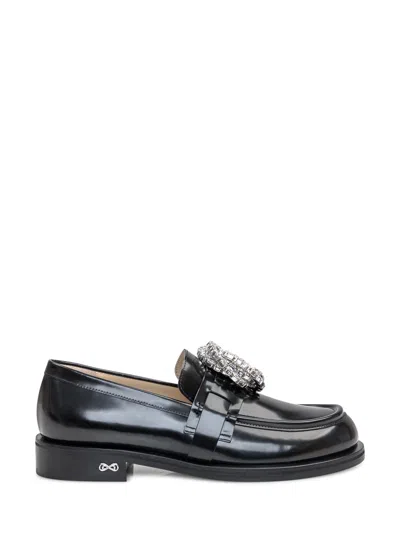 Mach&mach Mach & Mach Elegant Leather Loafers In Multi