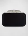 Mach&mach Embellished Bow Satin Clutch Bag