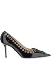 Mach&mach Eyelet-lace Pumps In Black