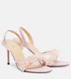 Mach&mach Floating Pearl 85 Satin Sandals
