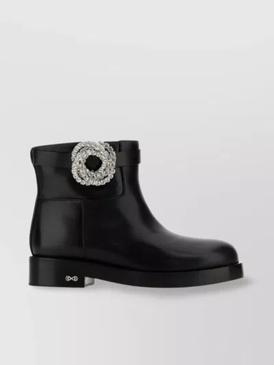 MACH&MACH LEATHER ANKLE BOOTS