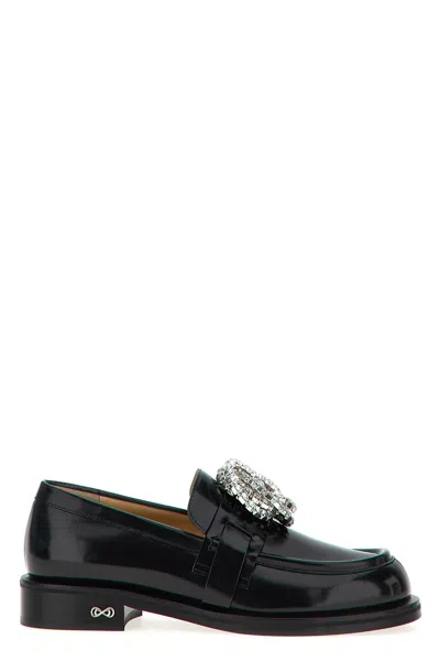 MACH&MACH MACH & MACH 'GALAXY BLACK' LOAFERS