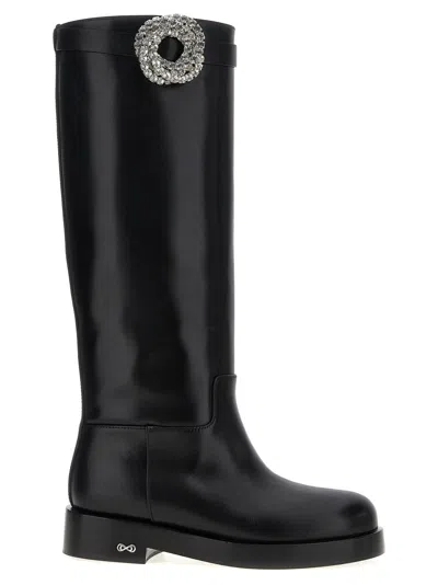 Mach&mach Mach & Mach 'galaxy' Boots In Black