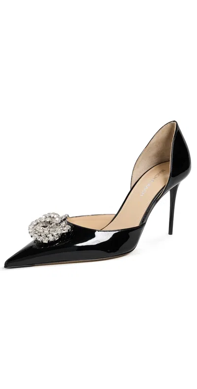 Mach&mach Galaxy Patent Leather D'orsay Pumps Black