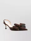 Mach&mach Gift Kitten Heel Slingback In Brown