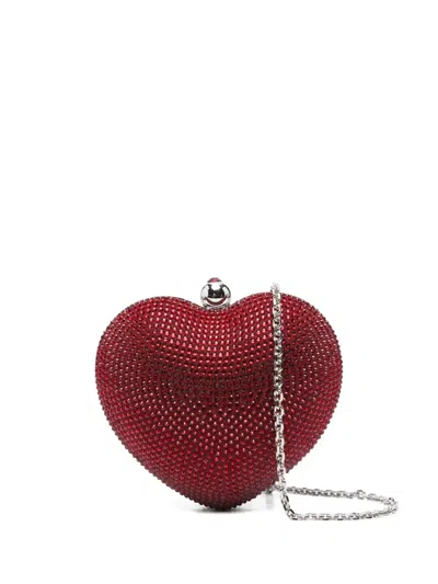 Mach&mach Heart Mini Bag In Red