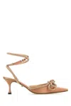 Mach&mach Double Bow Silk Pumps