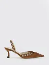 Mach&mach Mach & Mach Women Slingback Pumps In Brown