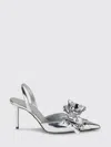 Mach&mach Mach & Mach Le Cadeau Silver Wrapped Leather Pumps In Silver