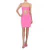 Mach&mach Ladies Pink Matilde Crystal Bow Dresses In Pink