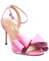 Mach&mach Le Cadeau Double Bow Ankle Strap Sandal In Pink