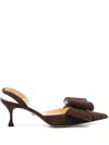 Mach&mach Mach & Mach Le Cadeau Kitten Heel Slingback Shoes